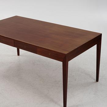 Severin Hansen, a mahogany desk for Haslev, Denmark 1960s.