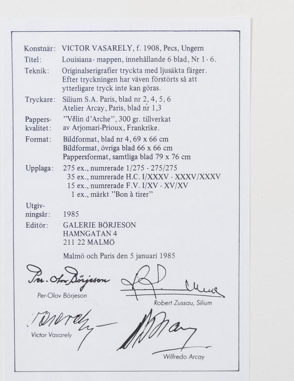 Victor Vasarely, "Louisiana 6".