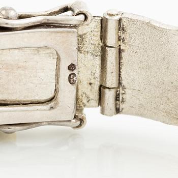 Bracelet silver and gilded silver.