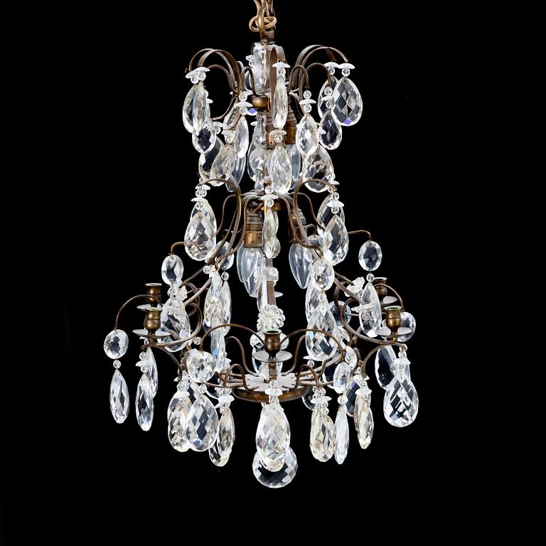 A Rococo Style Chandelier, first half of the 20th Century.