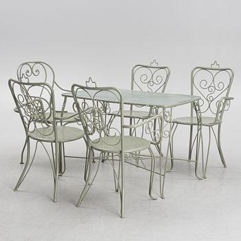 Trädgårdsgrupp, 6 delar, 1900-talets mitt.