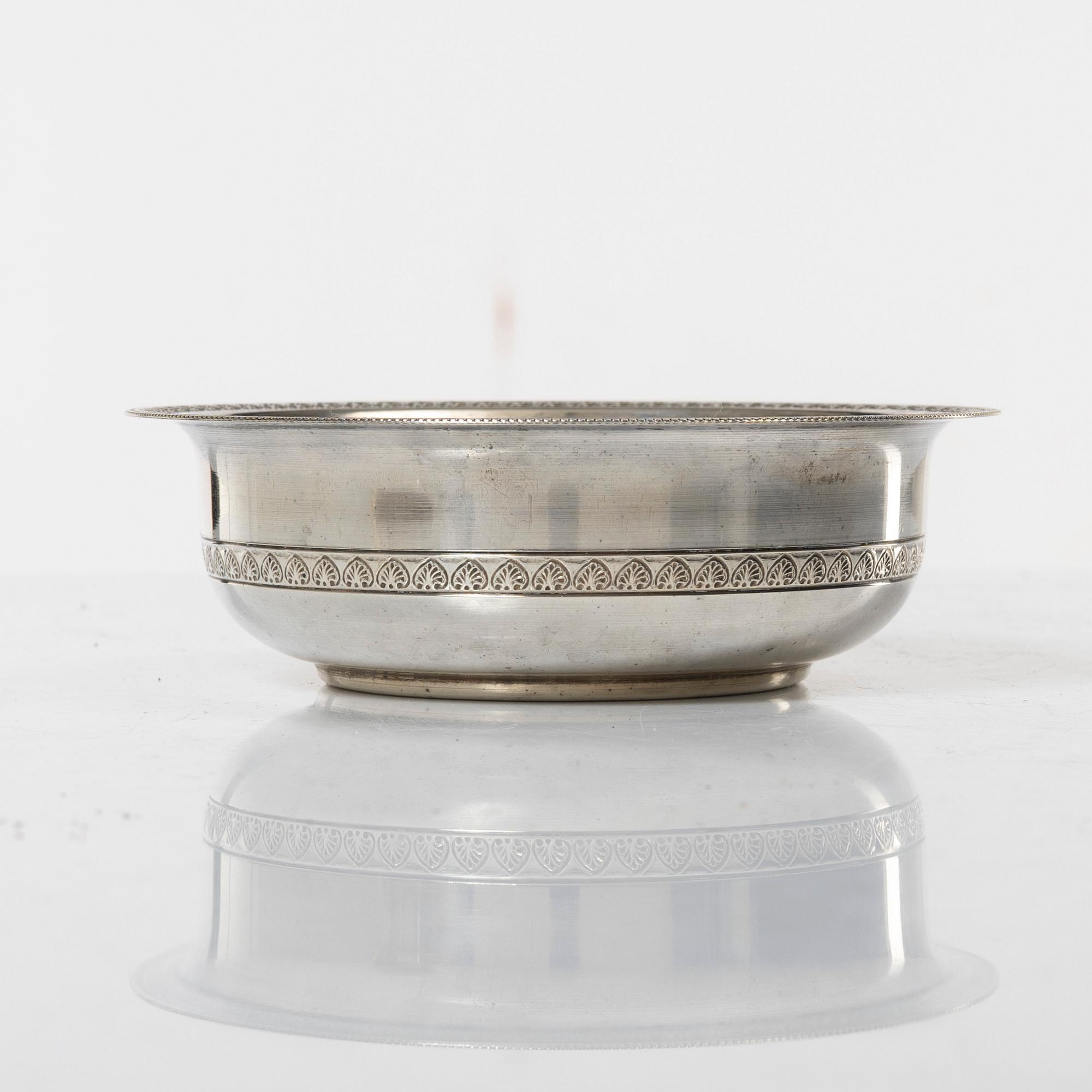 Six silver bowls, Egypt after 1946.