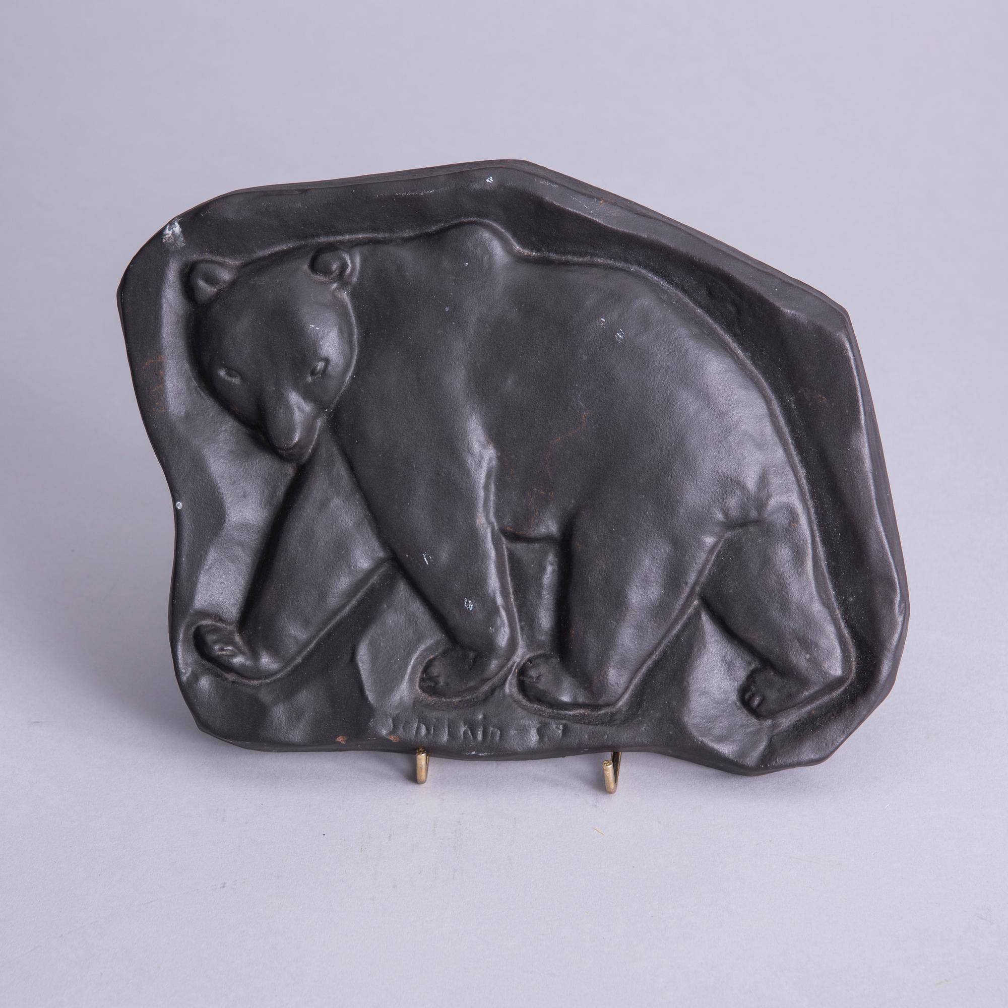 MIKAEL SCHILKIN, relief, gjutjärn, Högfors, signerad och daterad -57.