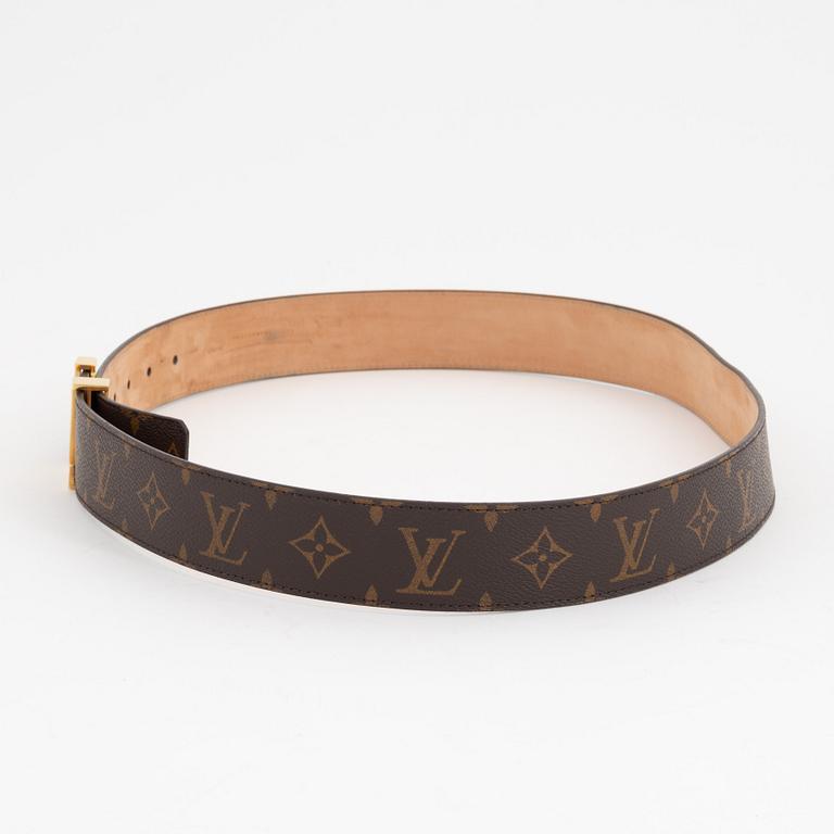 Louis Vuitton, a monogram canvas 'LV Initiales' belt, size 95, 2008.