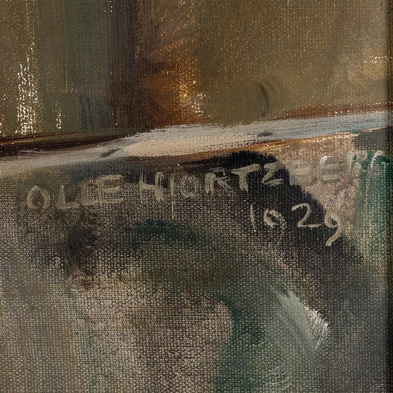 Olle Hjortzberg, oil on canvas, signed and dated -29.