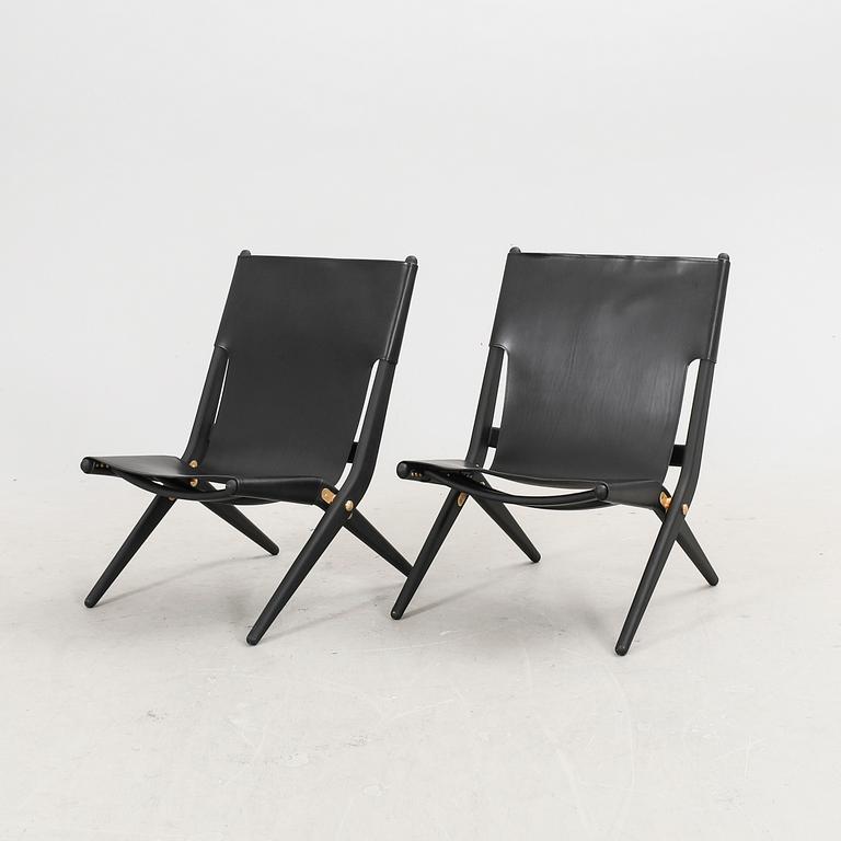 A 2022 easy chair 'Saxe chair' by Mogens Lassen, By Lassen Copenhagen.