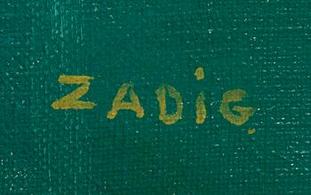 Jacques Zadig, oil on canvas signed.