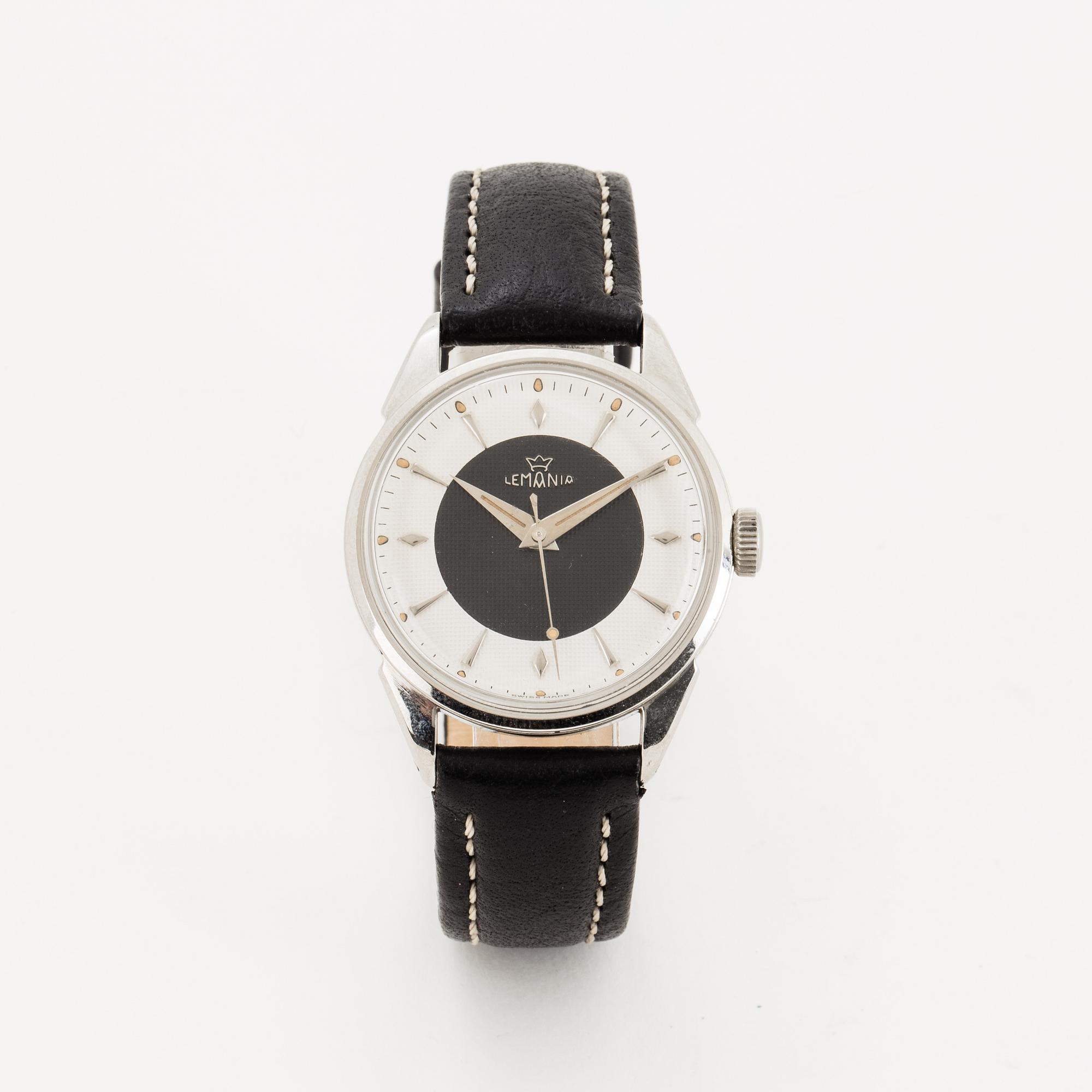 Lemania, wristwatch, 34 mm.