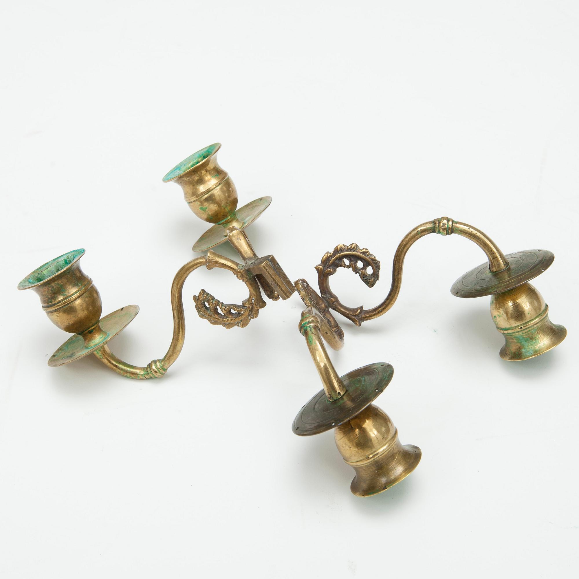 SPEGELLAMPETTER, ett par, gustaviansk stil, 1800-tal.