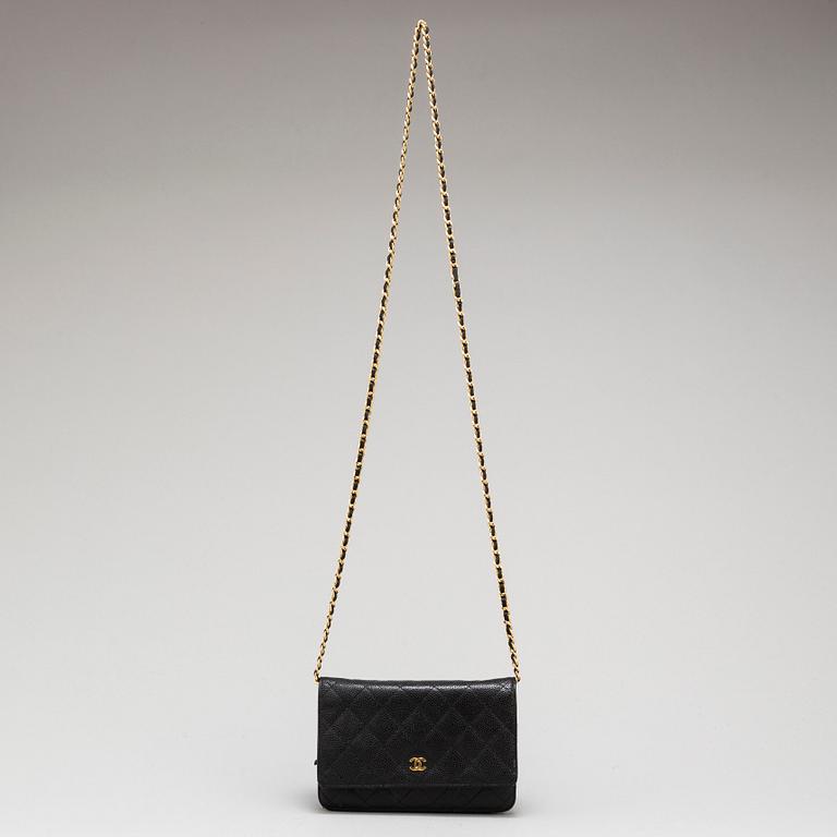 CHANEL, a 'Wallet on Chain' caviar leather hand bag.