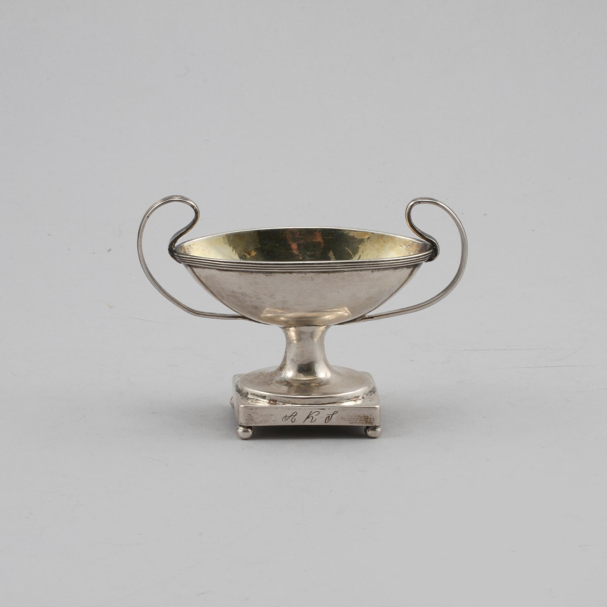 SALTKAR, silver, Carl Magnus Ryberg, Stockholm, 1811, vikt 88 gram.
