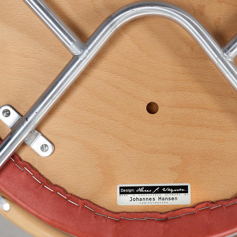 Hans J. Wegner, stolar, 4 st "JH 701", Johannes Hansen, Danmark.