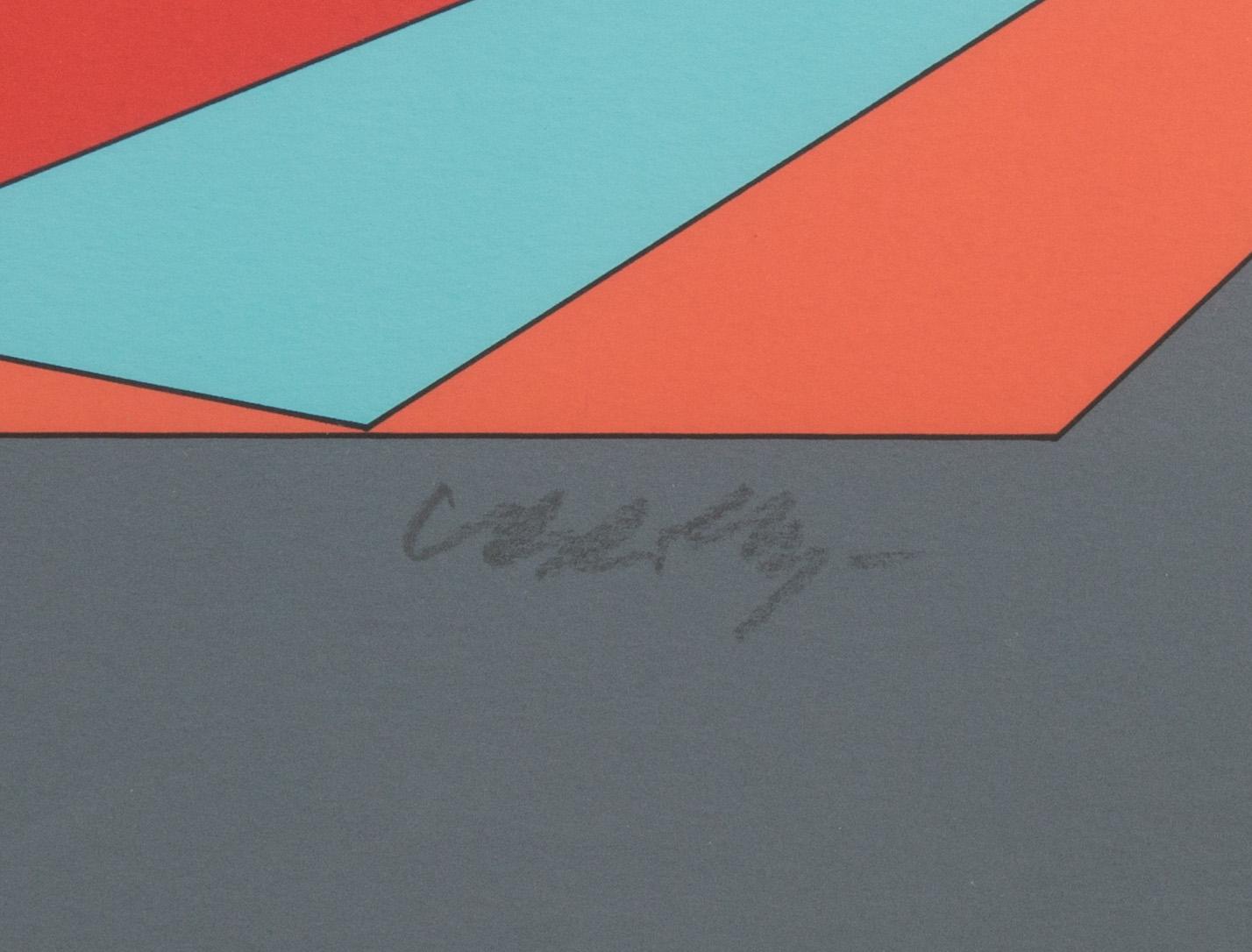 VICTOR VASARELY, färgserigrafi, signerad och numrerad 239/250.