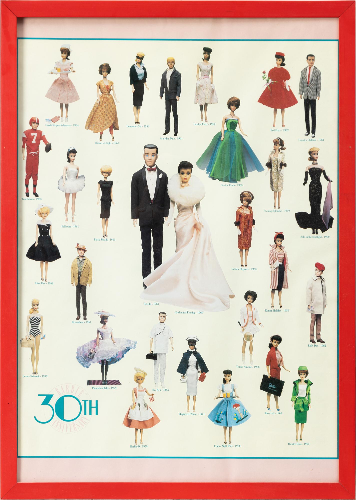 Barbie, affischer, 3 st, 1970-1989.