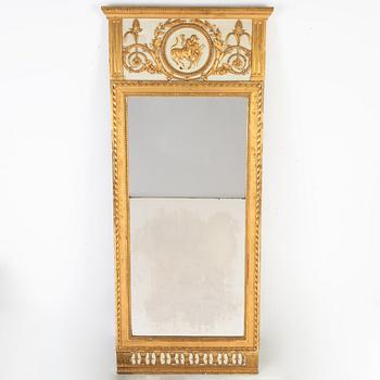 A late Gustavian mirror possibly by Carl Corssar, early 19th Century.