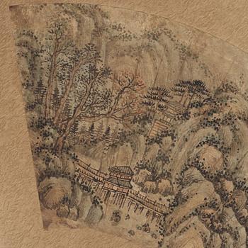 XI GANG (1746-1803), his school, after, ink and colour on paper.