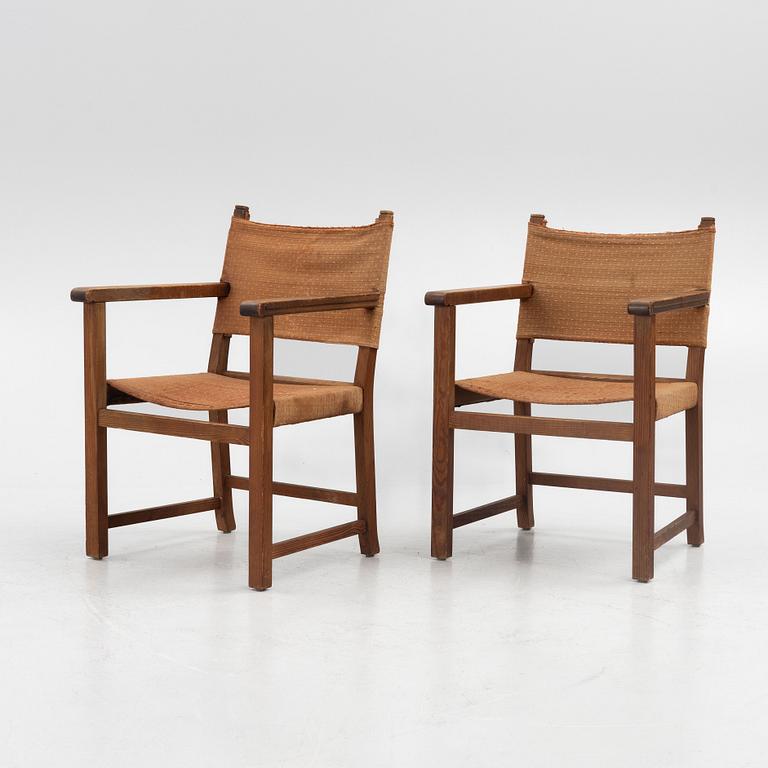 A pair of Swedish Modern armchairs, 1930s.