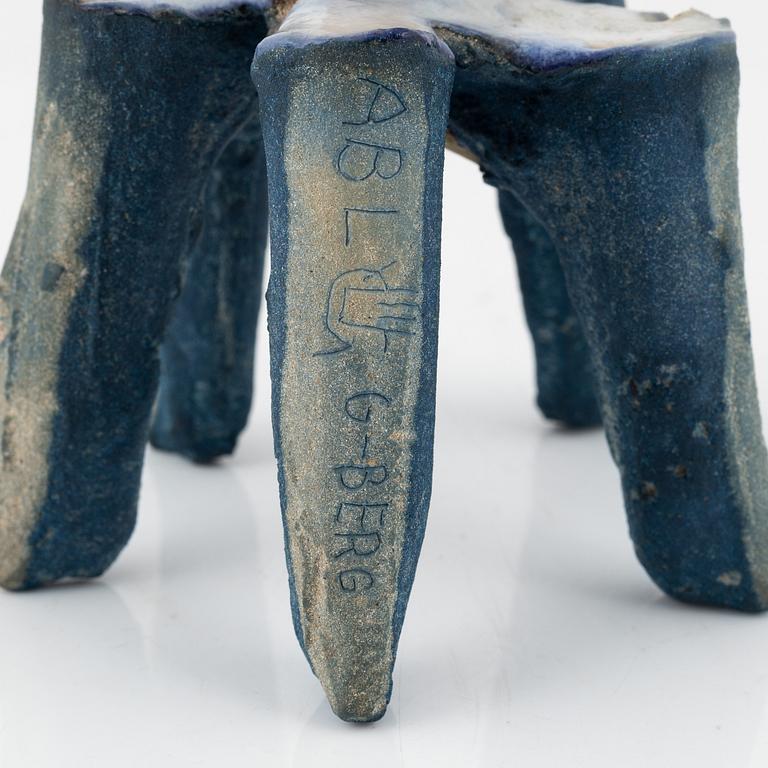 Anders Bruno Liljefors, sandgjuten skulptur, Gustavsbergs studio 1955-57.