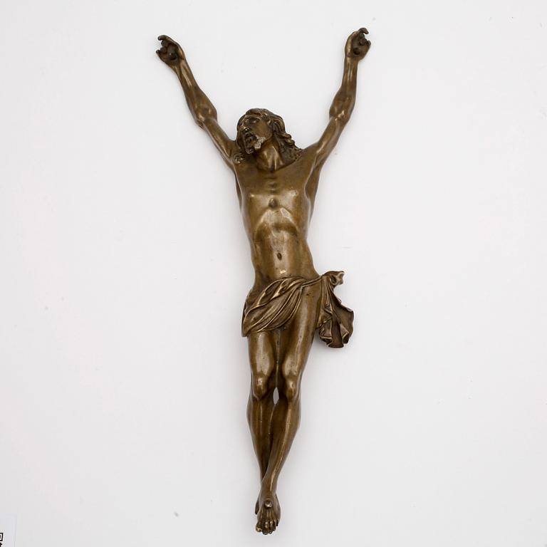 JESUSFIGUR, brons, barock, 1600/1700-tal.