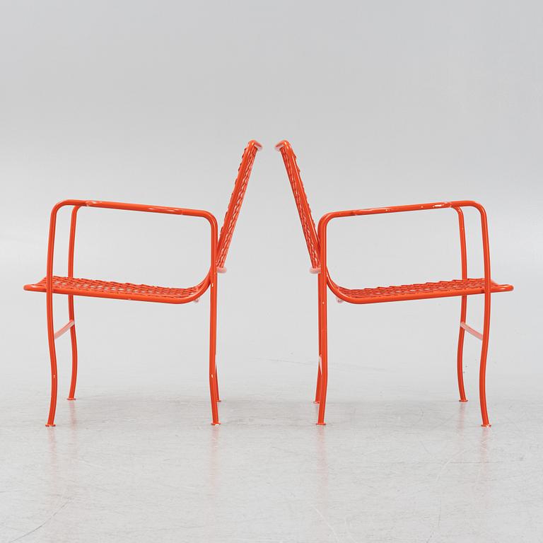 Josef Frank, karmstolar ett par, modell 591, Firma Svenskt Tenn.