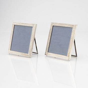 A pair of silver photo frames, W.A. Bolin, Stockholm 1919.