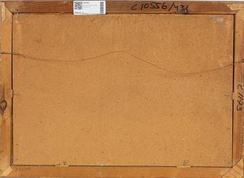 Gunnar Zetterström, Vy mot Stadshuset och Riddarholmen, Stockholm.