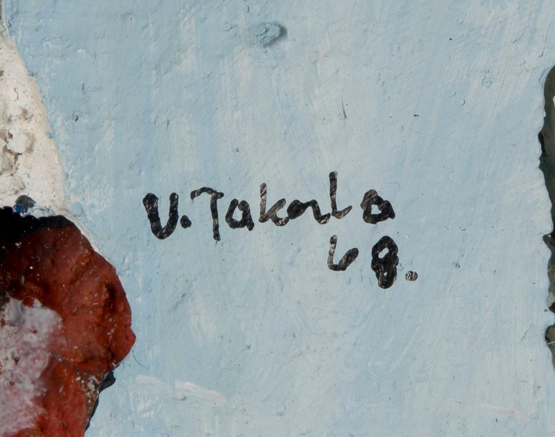 VEIKKO TAKALA, assemblage i plast och metall, signerad och daterad -68.