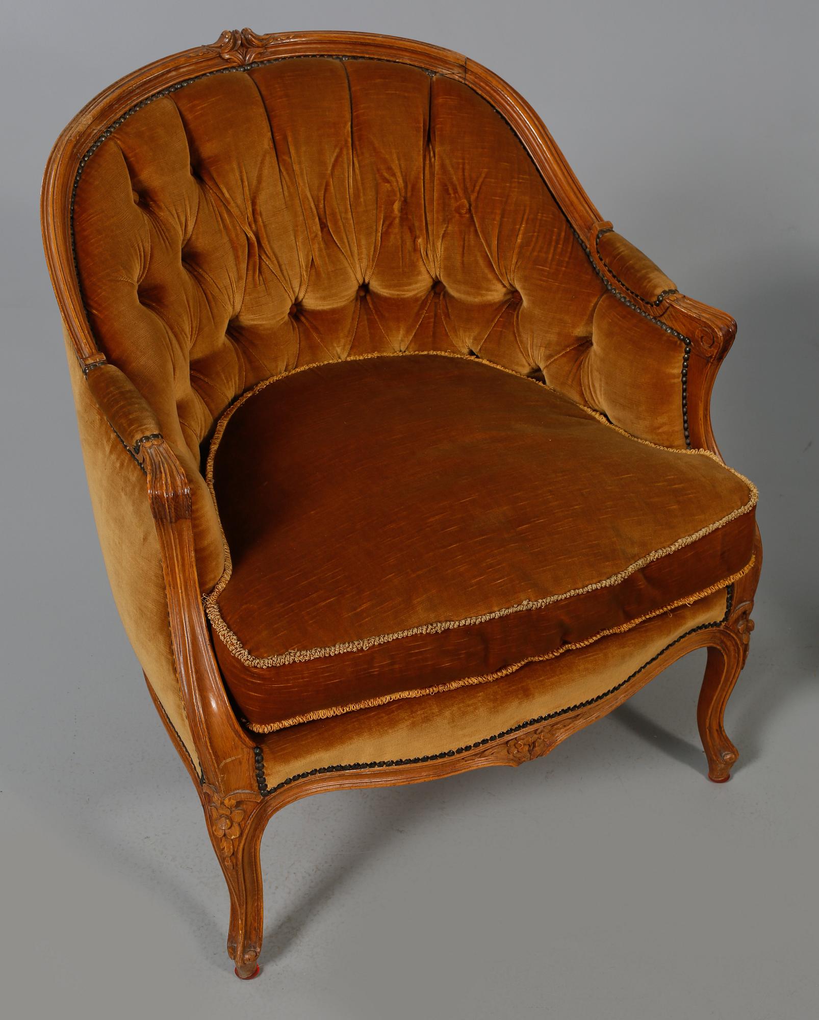 BERGÈRER, ett par, rokokostil, 1900-tal.