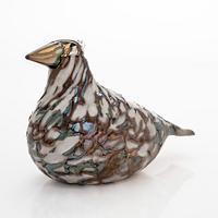 Oiva Toikka, a 'Ruffed Grouse' glass bird, second quality, signed O. T II Nuutajärvi.