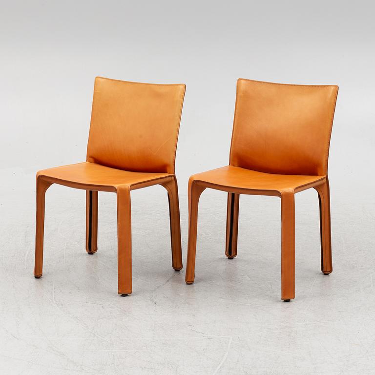 Mario Bellini, stolar, 8 st, modell "412 CAB", Cassina, Italien.