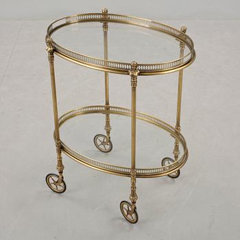 SERVERINGSVAGN, mässing, 1900-tal.
