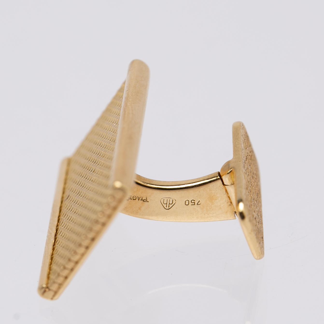 Piaget, Manschettknappar, ett par, 18k.