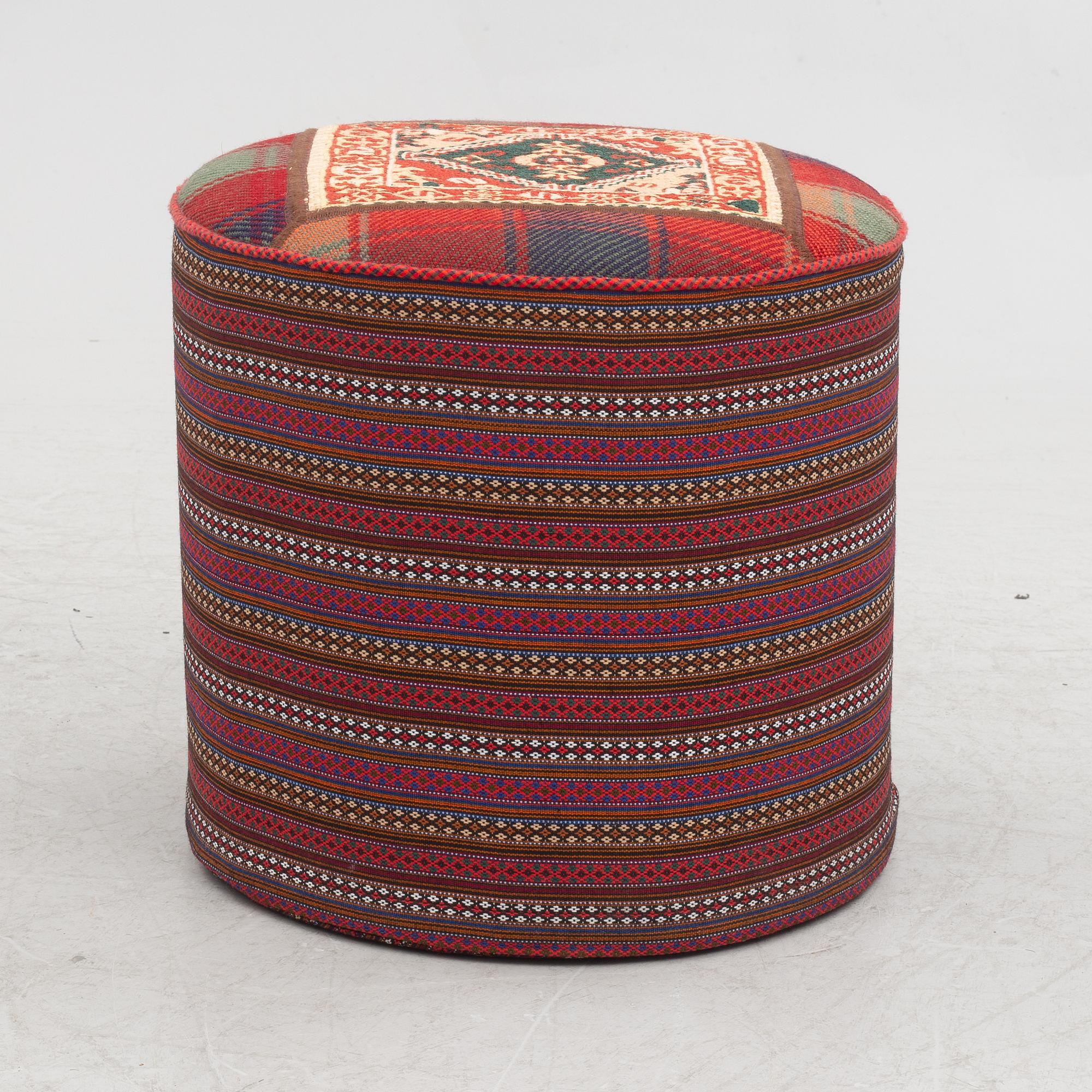 Footstool, oriental, contemporary.