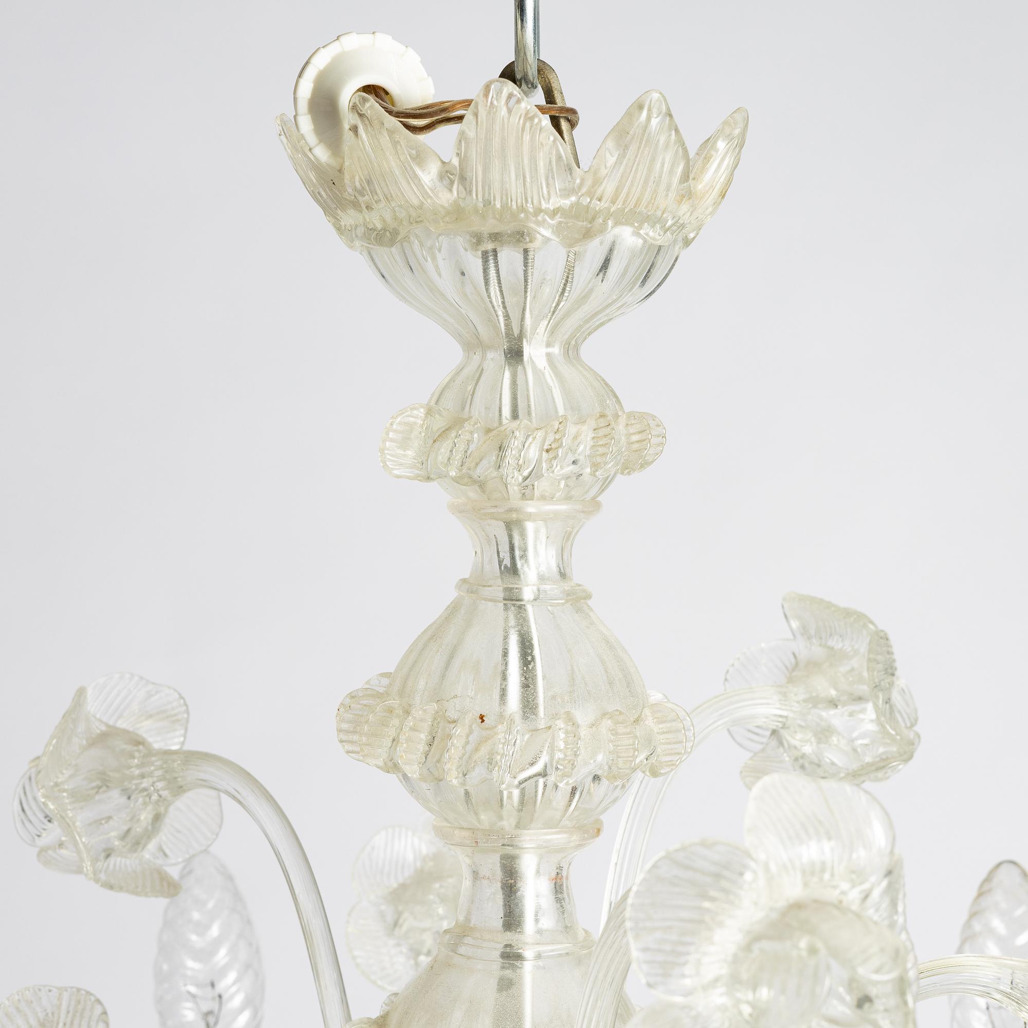 A Venetian type chandelier, mid-20th century.