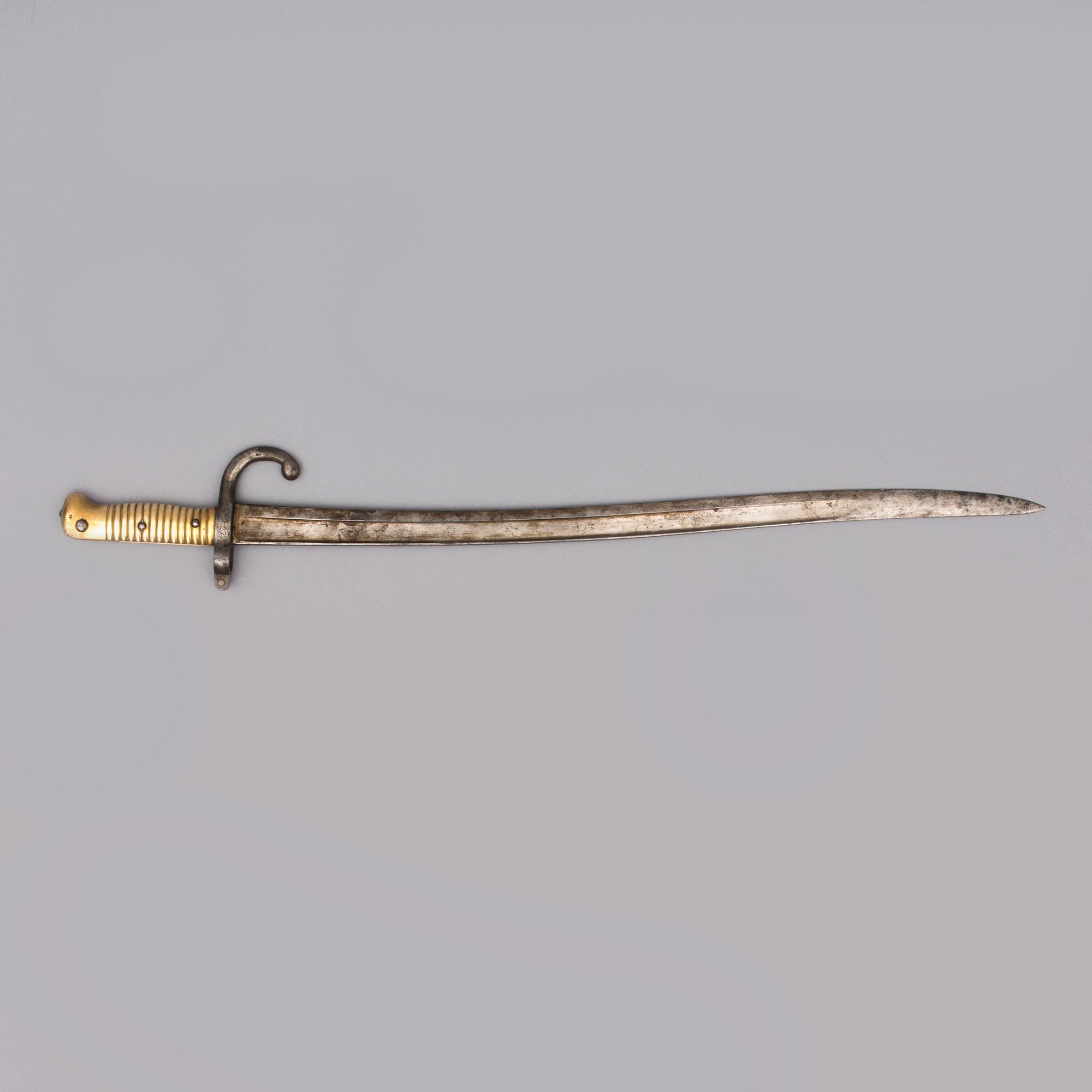 BAJONETT, Frankrike, daterad 1875.