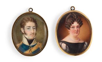 385. Johan Way, "Gustaf Johan Taube" (1796-1872) & Kristina Ulrika Lagerbring" (1798-1862).