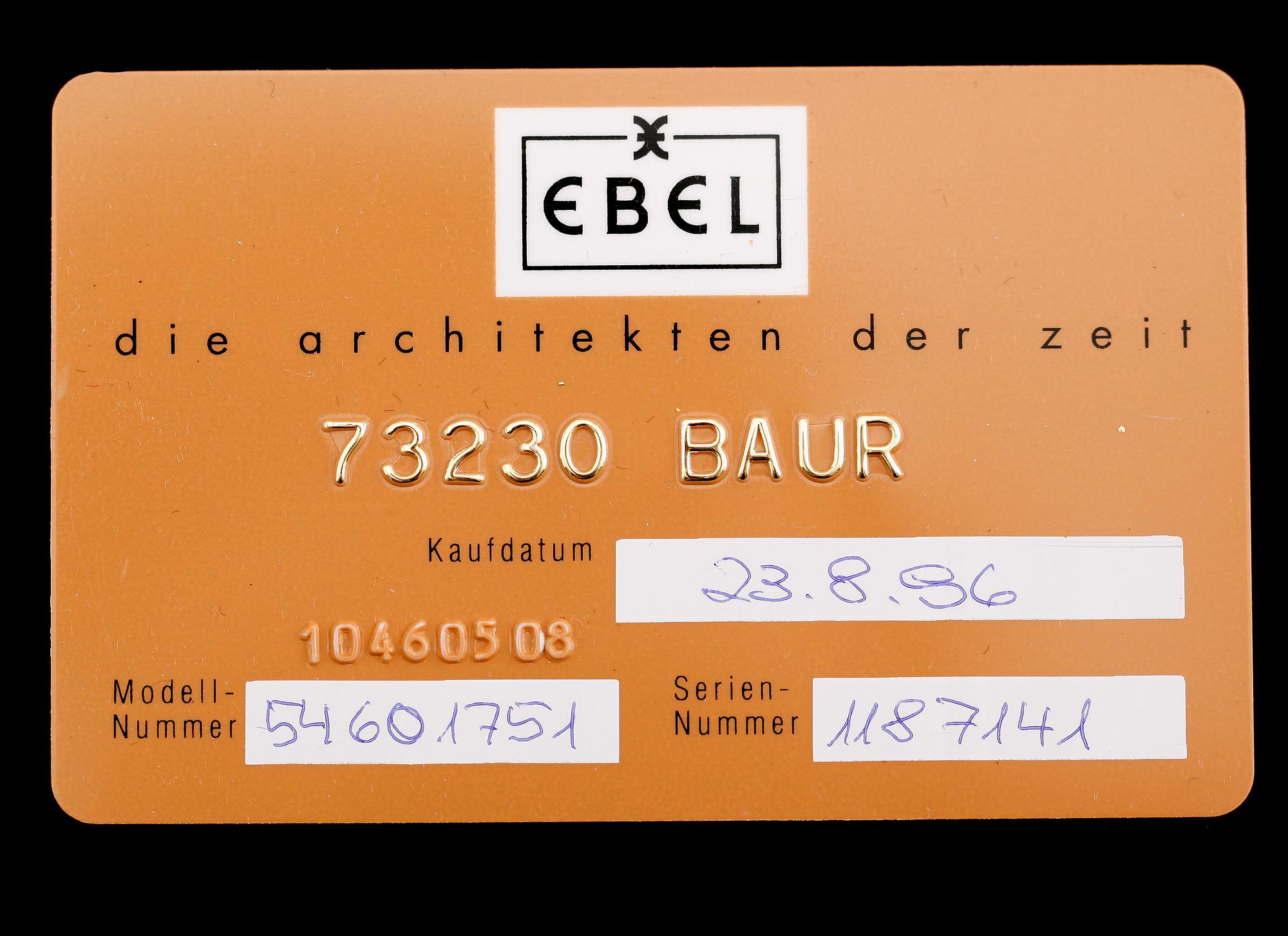 ARMBANDSUR, Ebel, "Sports Classique", stål/guld.