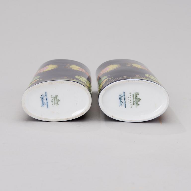 BJÖRN WIINBLAD, KAKSI MALJAKKOA, posliinia, "1001 Nacht", Rosenthal studio-linie, 1980-luku.