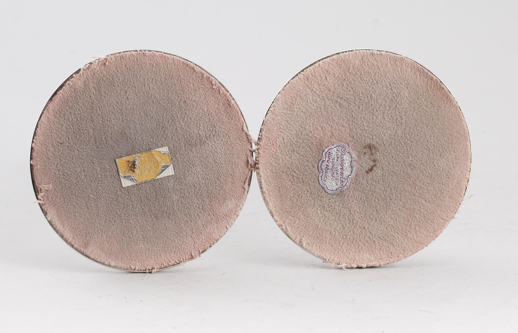 LJUSSTAKAR, 1 par, silver, Göteborg 1958.