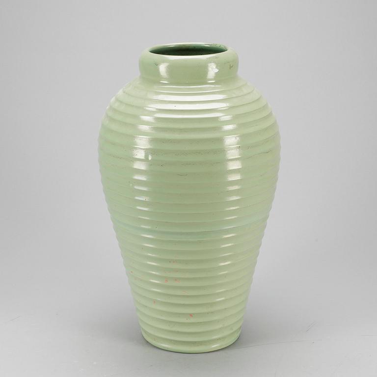 GOLVVAS, keramik, Jerk Werkmäster, Nittsjö Stenkärlsfabrik, omkr 1900-talets mitt.