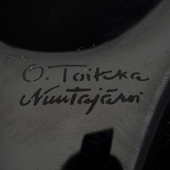 OIVA TOIKKA LASILINTU, signeerattu O. Toikka Nuutajärvi.