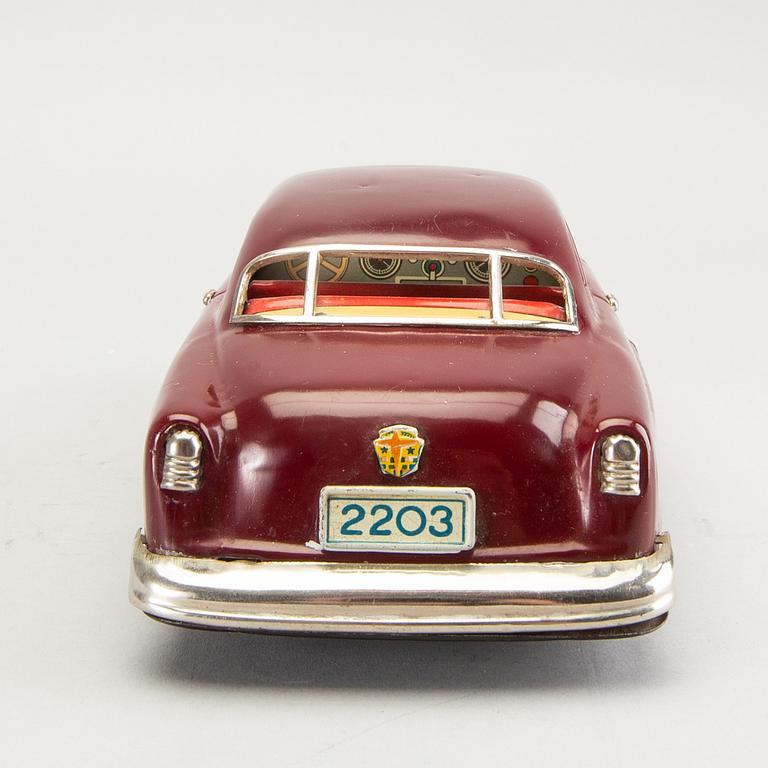 A Ford toy car Marusan Toys Japan mid 1900s.