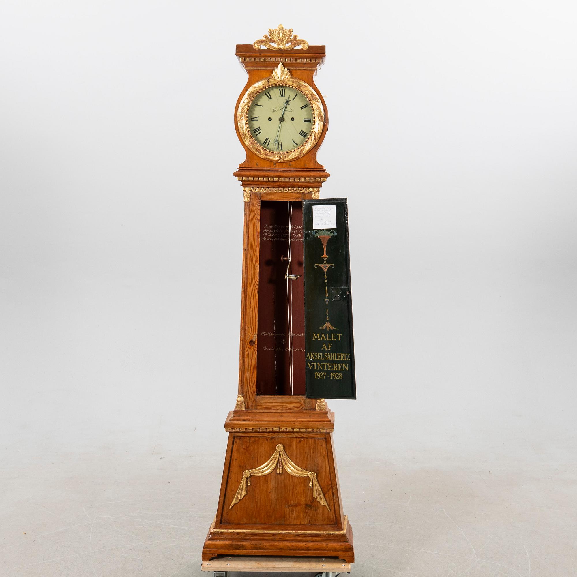 Grandfather clock, 19th century, Bornholm clock.