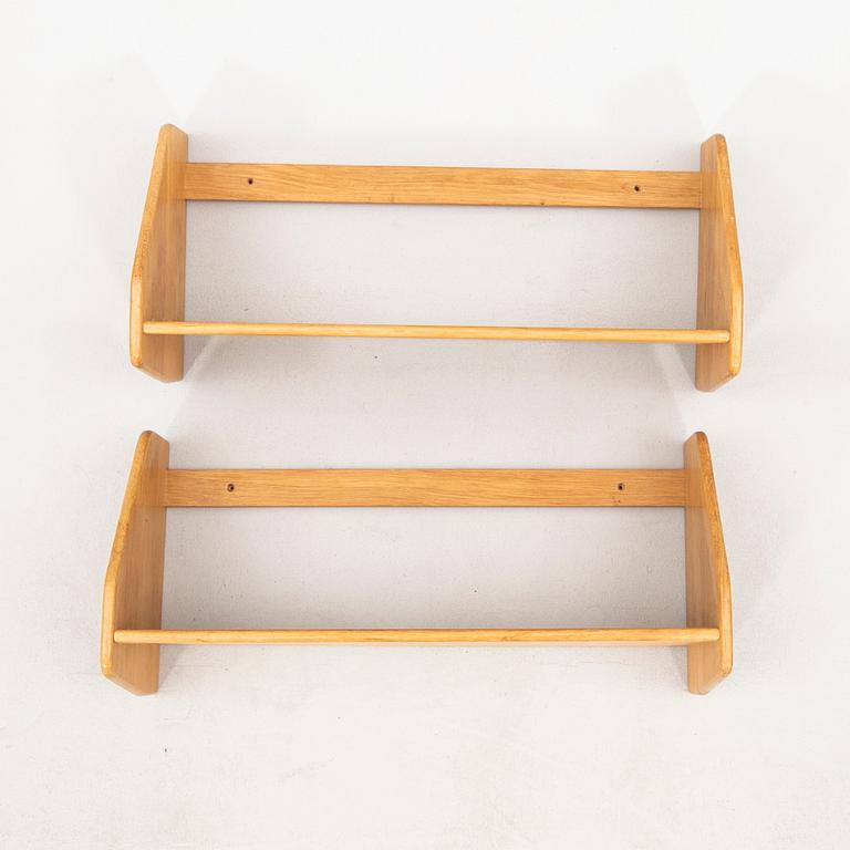 Hans J. Wegner, a pair of shelves, Ry Möbler Denmark 1950s/60s.