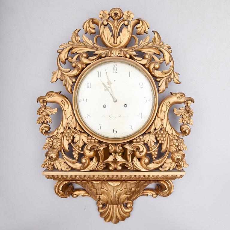 VÄGGPENDYL, empire, Johan Nyberg, Stockholm, verksam 1787-1801.