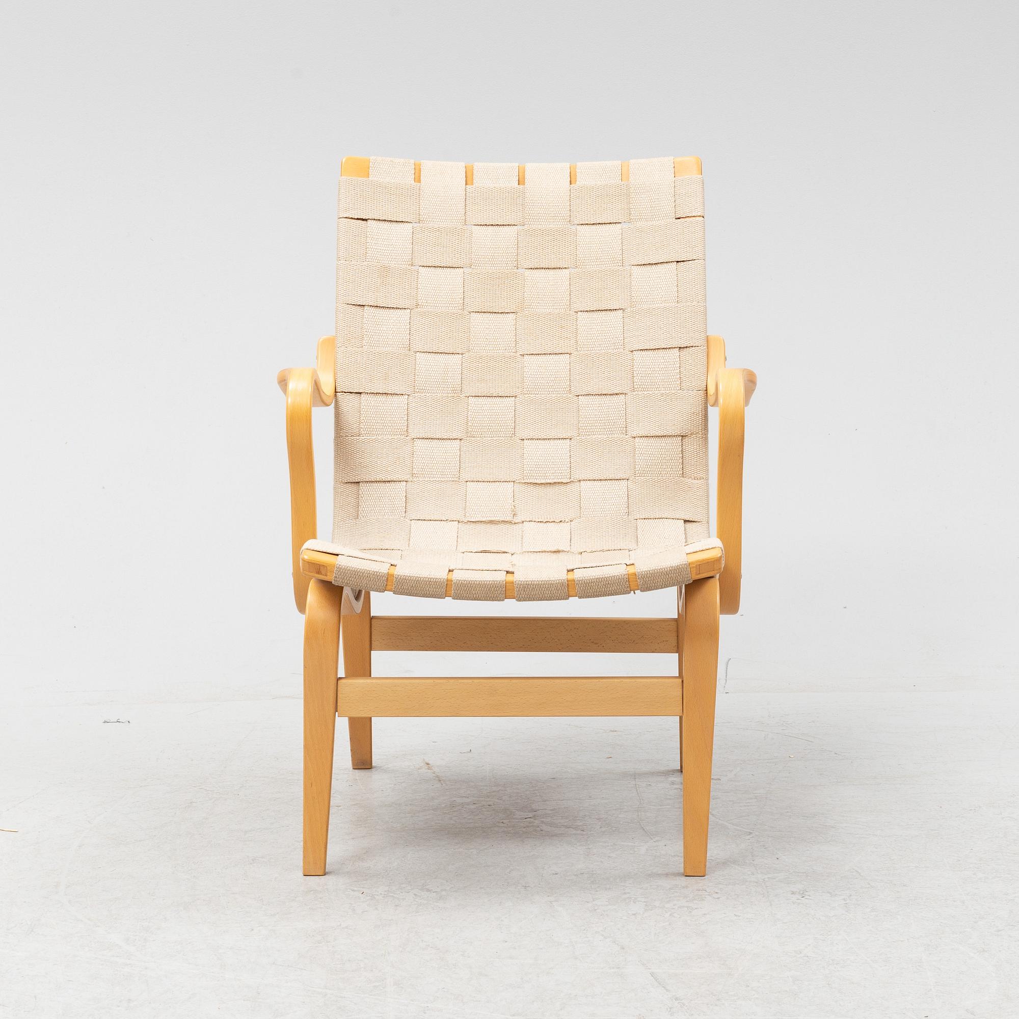 An 'Eva' easy chair by Bruno Mathsson for Dux.
