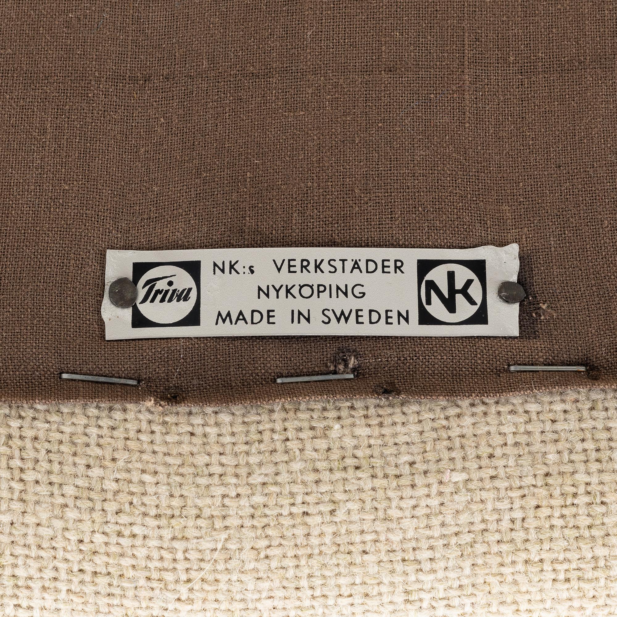 Kerstin Hörlin-Holmquist, armchair, "Little Adam" from the series "Paradiset", Triva, Nordiska Kompaniet, mid-20th century.