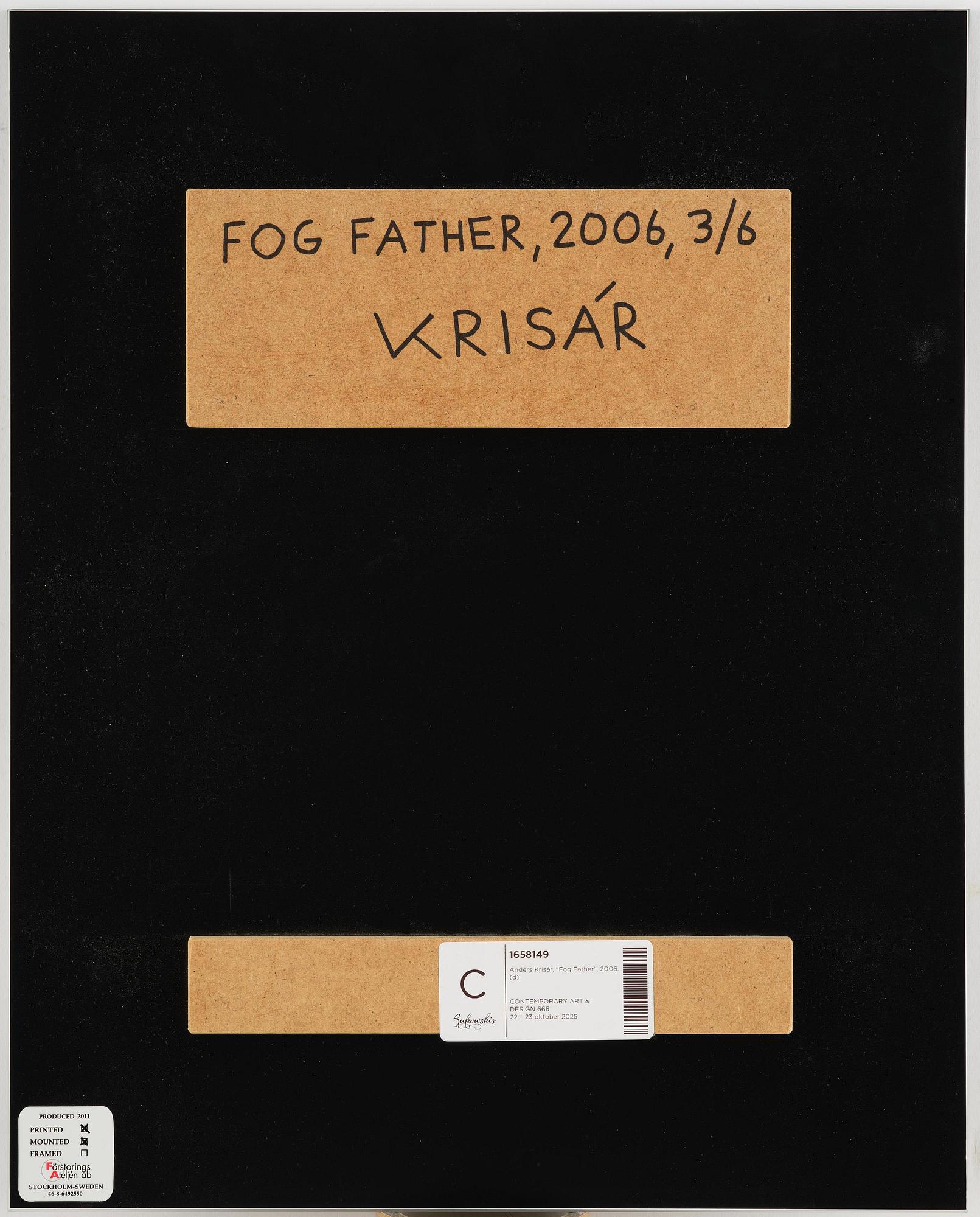 Anders Krisár, "Fog Father", 2006.