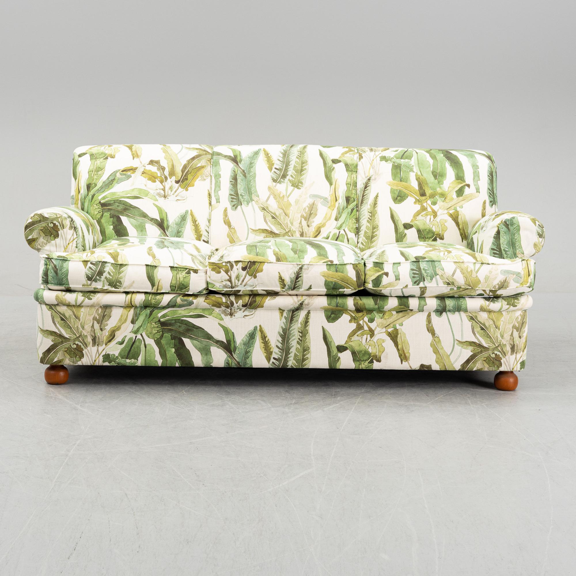 A model 703 sofa by Josef Frank for Firma Svenskt Tenn.
