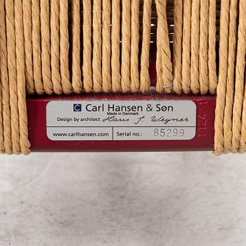 Hans J. Wegner, three  model CH-24/"Wishbone Chair", Carl Hansen & Son, Denmark.
